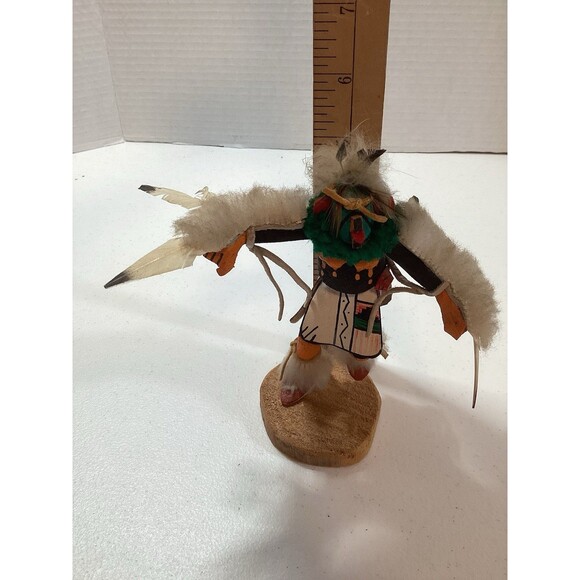 Vintage Hopi Eagle Dancer Kachina Doll Native American Art Signed R T - Picture 5 of 5